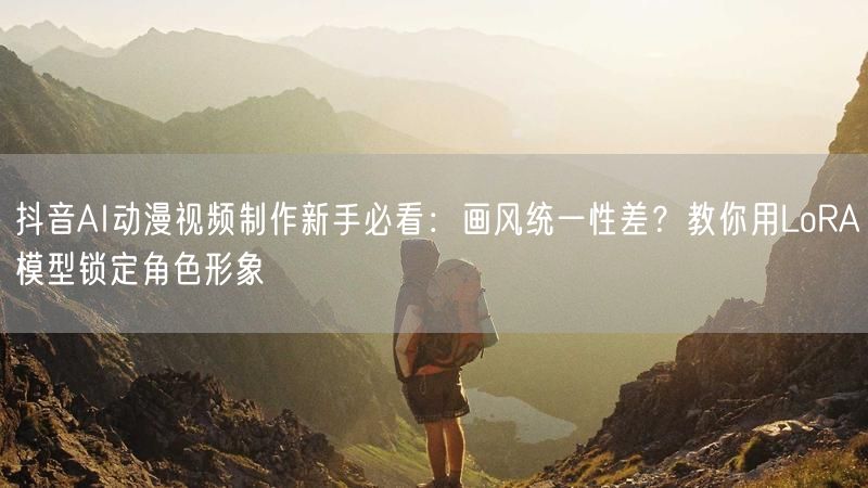 抖音AI动漫视频制作新手必看：画风统一性差？教你用LoRA模型锁定角色形象