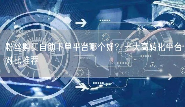 粉丝购买自助下单平台哪个好？十大高转化平台对比推荐