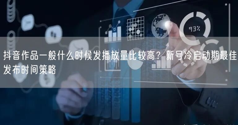 抖音作品一般什么时候发播放量比较高？新号冷启动期最佳发布时间策略