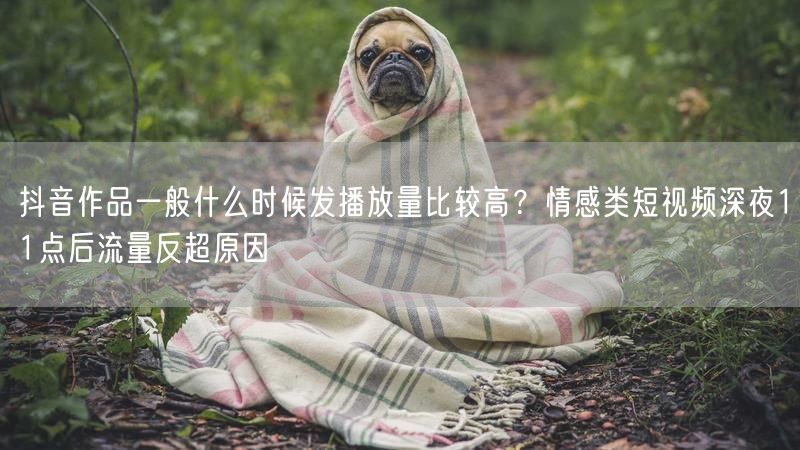 抖音作品一般什么时候发播放量比较高？情感类短视频深夜11点后流量反超原因