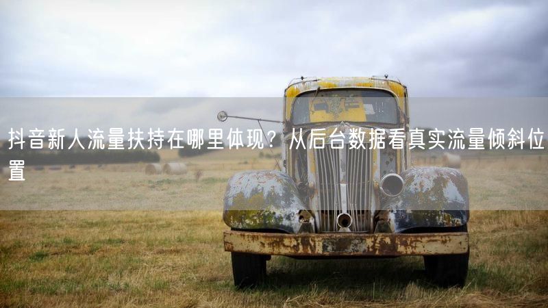 抖音新人流量扶持在哪里体现？从后台数据看真实流量倾斜位置