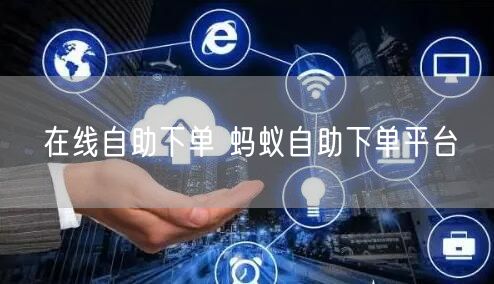 在线自助下单 蚂蚁自助下单平台