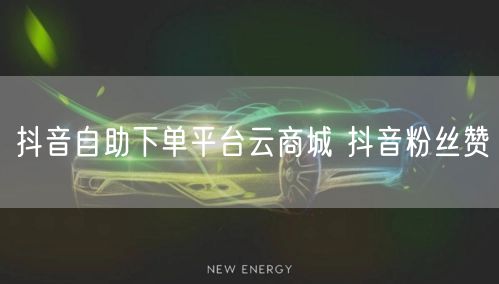 抖音自助下单平台云商城 抖音粉丝赞