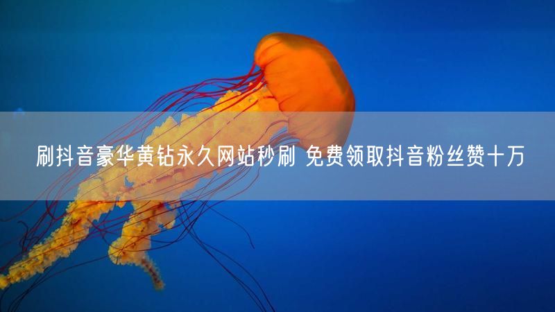 刷抖音豪华黄钻永久网站秒刷 免费领取抖音粉丝赞十万
