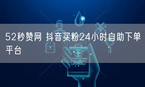 52秒赞网 抖音买粉24小时自助下单平台