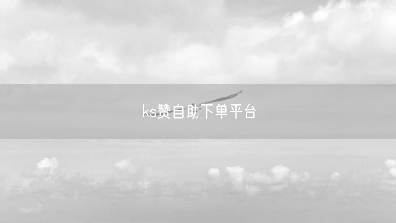 ks赞自助下单平台