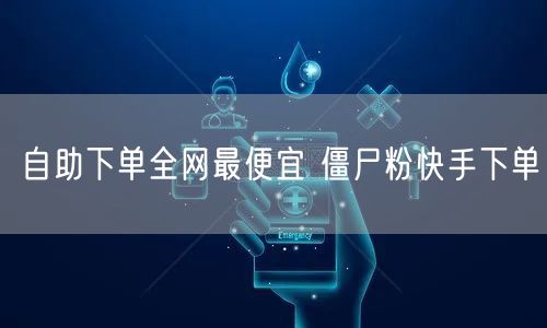 自助下单全网最便宜 僵尸粉快手下单