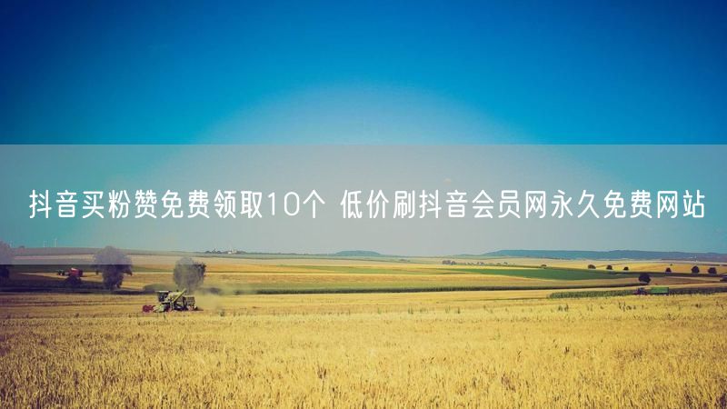 抖音买粉赞免费领取10个 低价刷抖音会员网永久免费网站