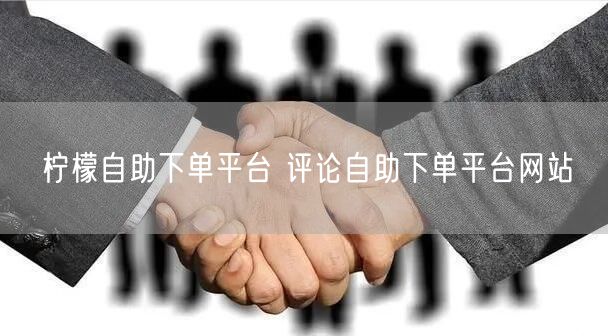柠檬自助下单平台 评论自助下单平台网站
