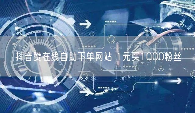 抖音赞在线自助下单网站 1元买1000粉丝