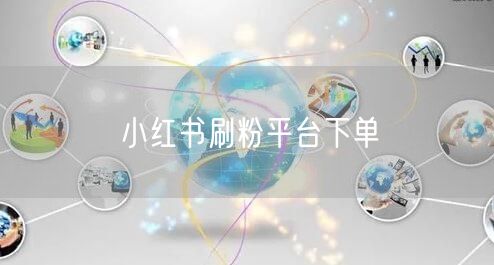 小红书刷粉平台下单