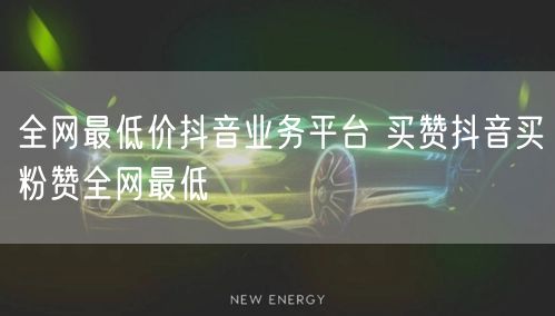 全网最低价抖音业务平台 买赞抖音买粉赞全网最低