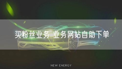 买粉丝业务 业务网站自助下单