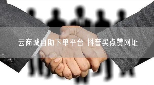 云商城自助下单平台 抖音买点赞网址