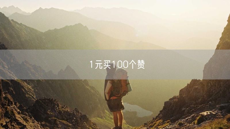 1元买100个赞