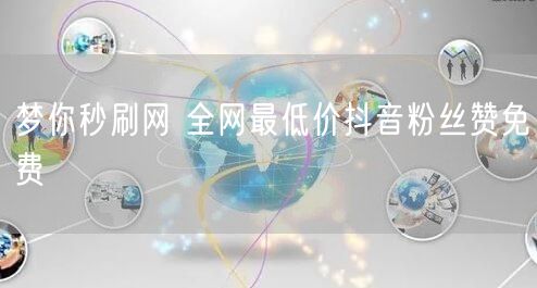 梦你秒刷网 全网最低价抖音粉丝赞免费