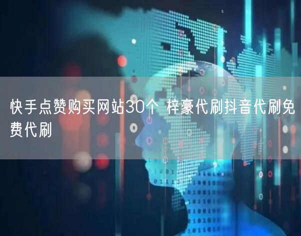 快手点赞购买网站30个 梓豪代刷抖音代刷免费代刷