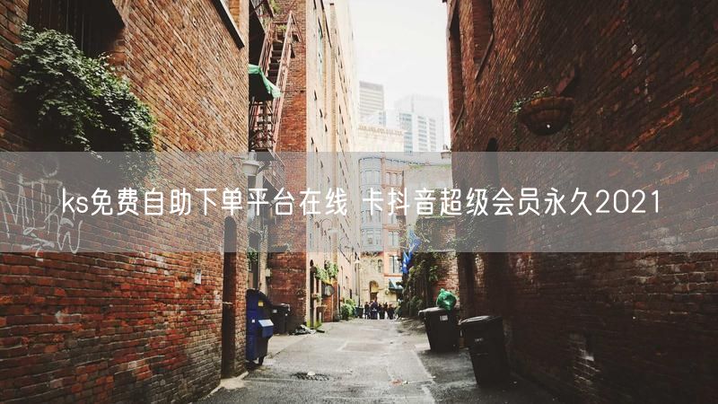 ks免费自助下单平台在线 卡抖音超级会员永久2021