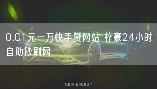 0.01元一万快手赞网站 梓豪24小时自助秒刷网