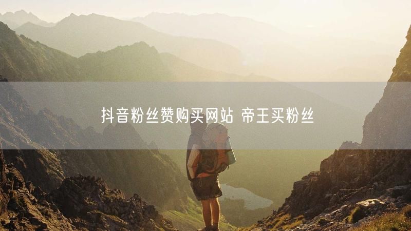 抖音粉丝赞购买网站 帝王买粉丝