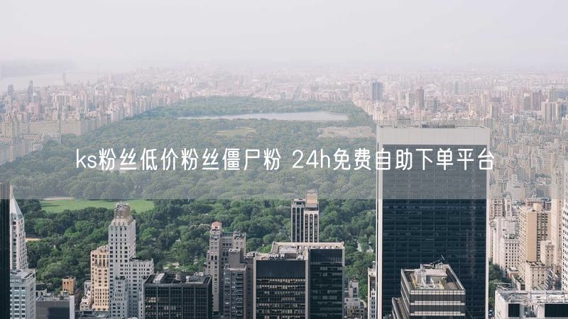 ks粉丝低价粉丝僵尸粉 24h免费自助下单平台