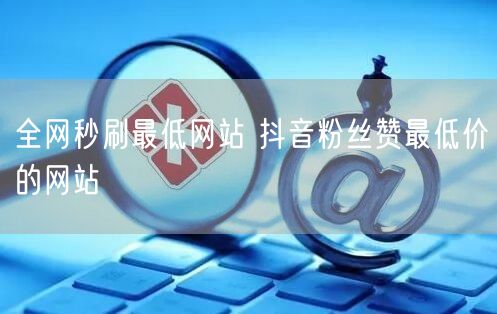 全网秒刷最低网站 抖音粉丝赞最低价的网站