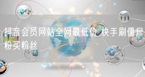 抖音会员网站全网最低价 快手刷僵尸粉买粉丝