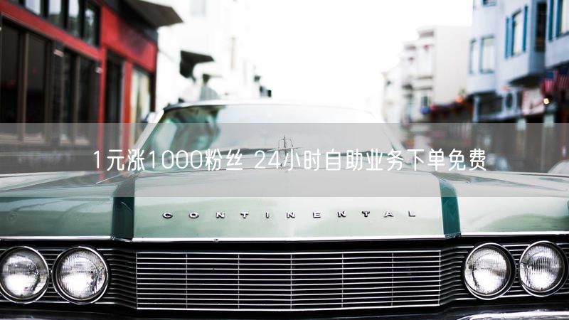 1元涨1000粉丝 24小时自助业务下单免费