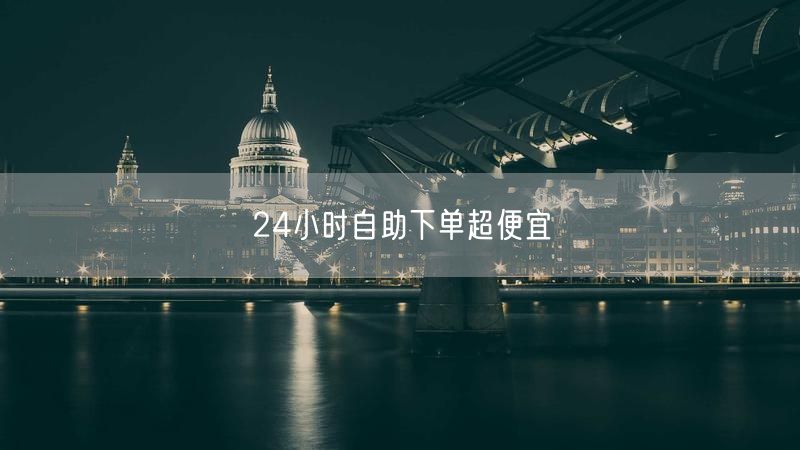 24小时自助下单超便宜