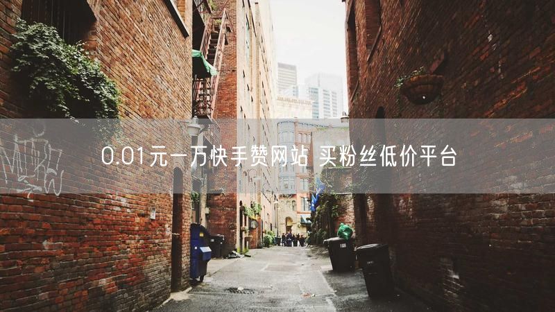 0.01元一万快手赞网站 买粉丝低价平台