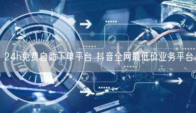 24h免费自助下单平台 抖音全网最低价业务平台
