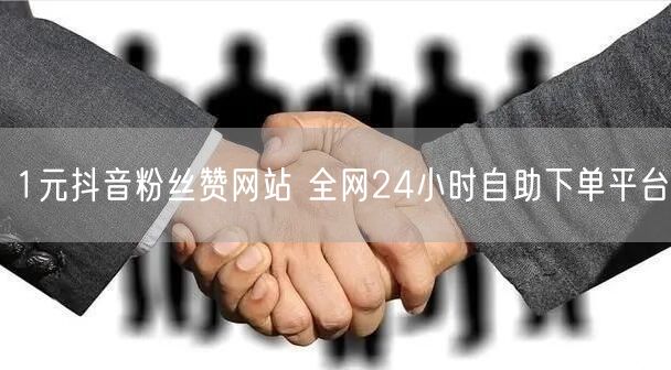 1元抖音粉丝赞网站 全网24小时自助下单平台