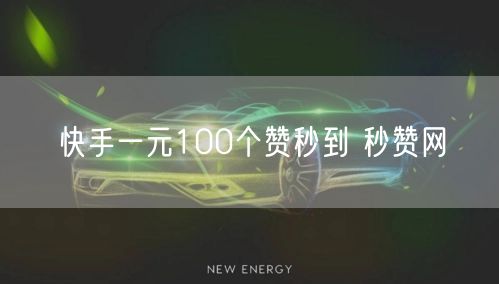 快手一元100个赞秒到 秒赞网