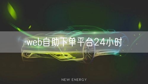 web自助下单平台24小时