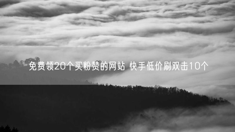免费领20个买粉赞的网站 快手低价刷双击10个