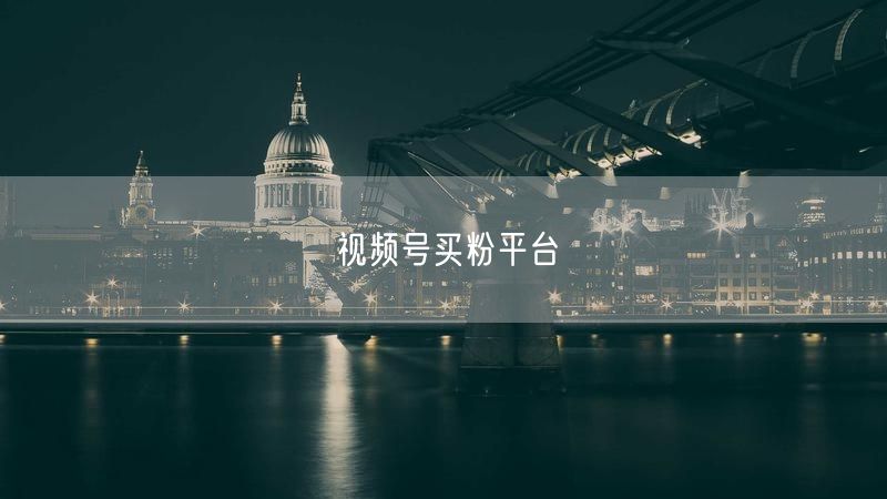 视频号买粉平台