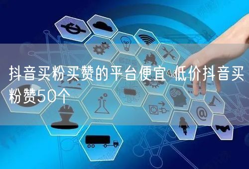 抖音买粉买赞的平台便宜 低价抖音买粉赞50个