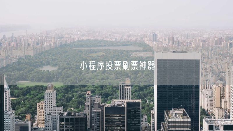 小程序投票刷票神器