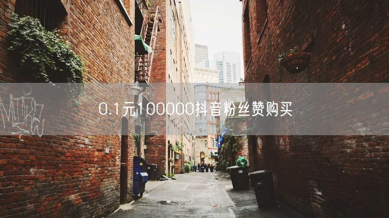 0.1元100000抖音粉丝赞购买
