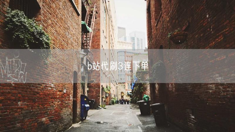 b站代刷3连下单