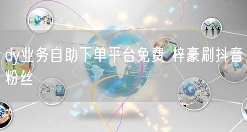 dy业务自助下单平台免费 梓豪刷抖音粉丝
