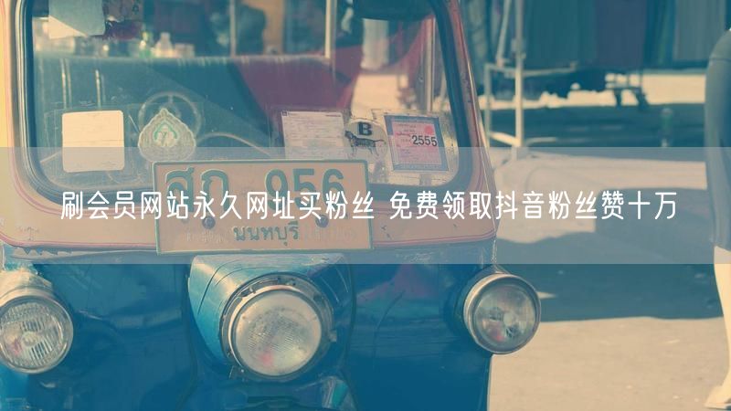 刷会员网站永久网址买粉丝 免费领取抖音粉丝赞十万