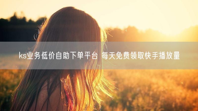 ks业务低价自助下单平台 每天免费领取快手播放量
