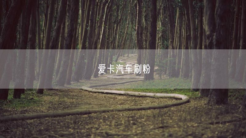 爱卡汽车刷粉