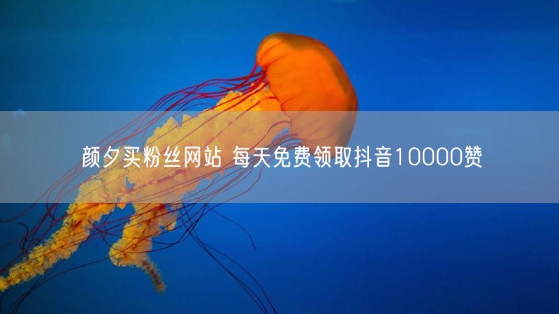 颜夕买粉丝网站 每天免费领取抖音10000赞