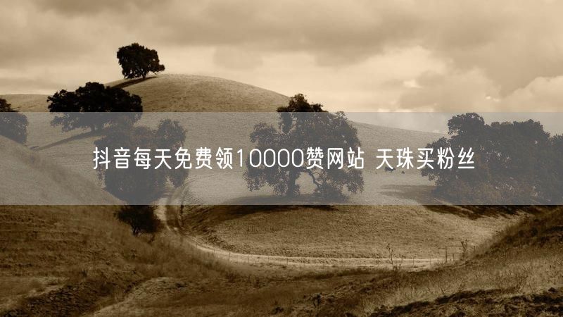 抖音每天免费领10000赞网站 天珠买粉丝
