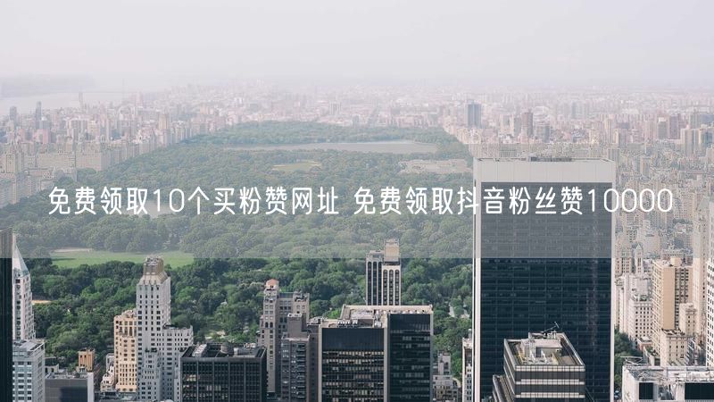 免费领取10个买粉赞网址 免费领取抖音粉丝赞10000