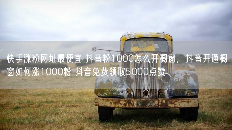 快手涨粉网址最便宜 抖音粉1000怎么开橱窗，抖音开通橱窗如何涨1000粉 抖音免费领取5000点赞