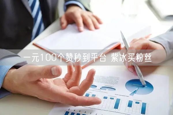 一元100个赞秒到平台 紫冰买粉丝