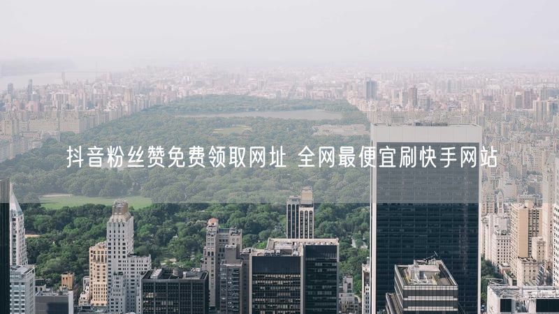 抖音粉丝赞免费领取网址 全网最便宜刷快手网站